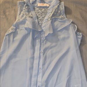 Candice button up sleeveless top